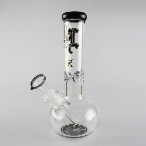 'BLACK LEAF' GLASS ICEBONG BLACK