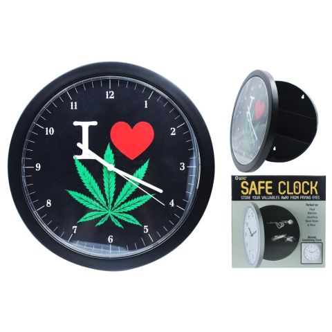  I Love Weed Safe Clock