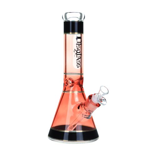 OLS Full Glass Bong 7mm Red Beaker