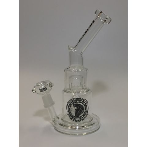 OLS Full Glass Perculator Bong Dual Chamber