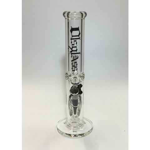 OLS Full Glass Cylinder Bong BK 9mm