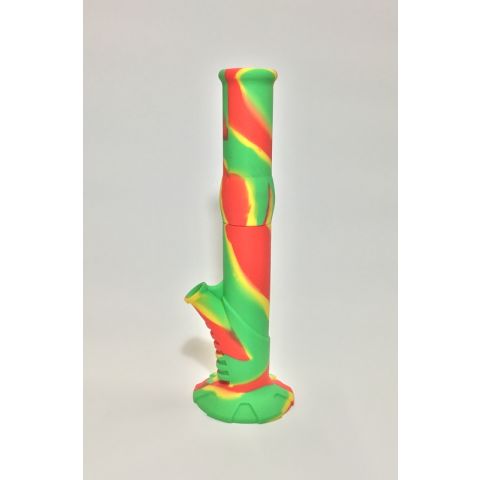 Large Straight Silicone Bong Twisted Colour