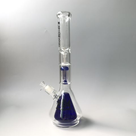 OLS 6-Arm Percolator Icebong With Double Bottle Blue