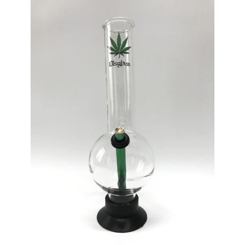 OLS RUBBER BASE GLASS BONG HURRICANE L