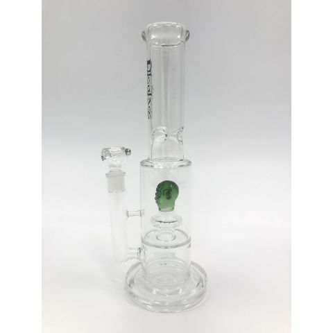 OLS FULL GLASS PERCOLATOR BONG YODA