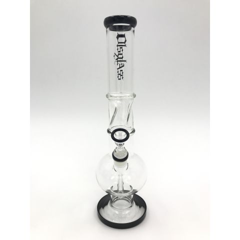 OLS ICE SLIDER BUBBLER Bong BLACK