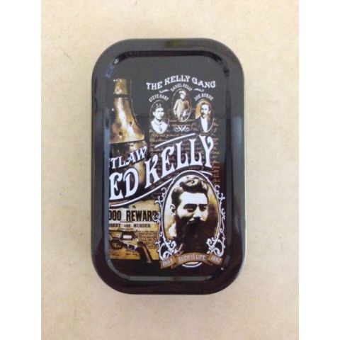 Tobacco tin with Ned Kelly Print Large