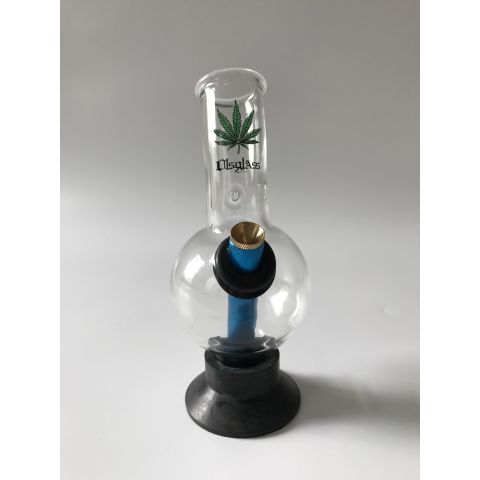 OLS GLASS GREEN LEAF BONZA BUBBLE