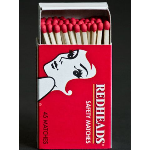 Red Heads Safety Matches Set 10