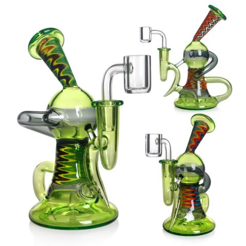 Phoenixstar 6" Northstar Recycler Oil Rig – American Glass Series