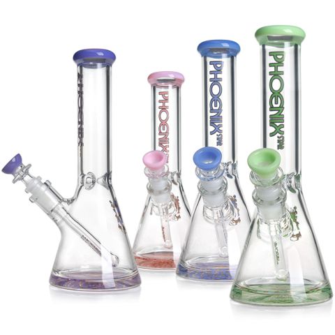 Phoenixstar 10" Thick Base Beaker Bong – Pastel Milk Series