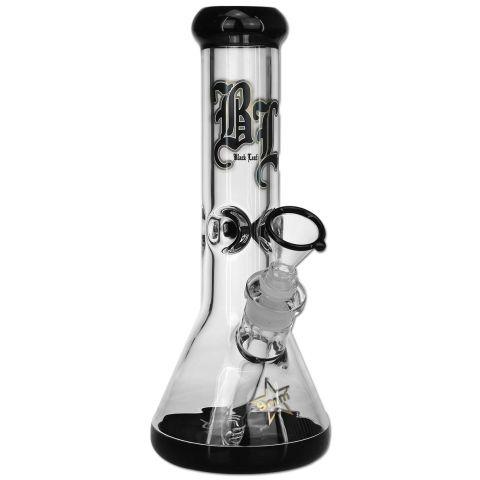 'Black Leaf' Glass Icebong black 7mm