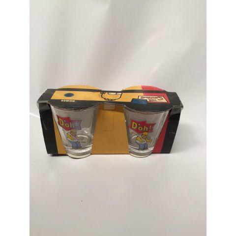 The Simpsons 2 Shots Glasses