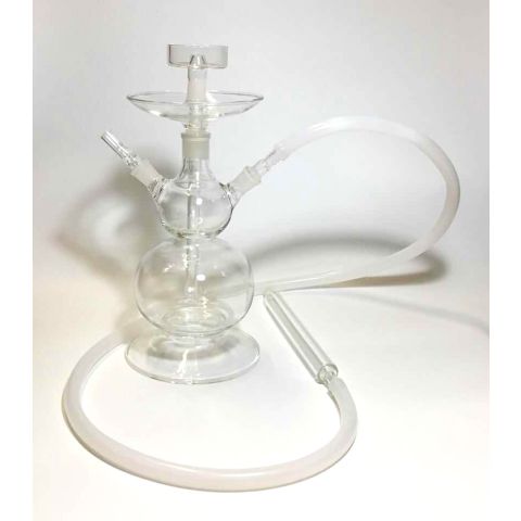 FULL GLASS HOOKAH WITH LED LIGHT