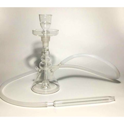 FULL GLASS HOOKAH WITH LED LIGHT