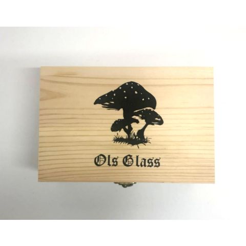 OLS MUSHROOMS WOODEN STORAGE BOX