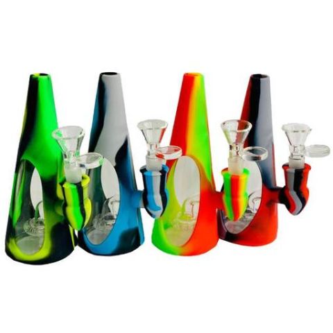 Cone Shape Silicone Bong 16cm