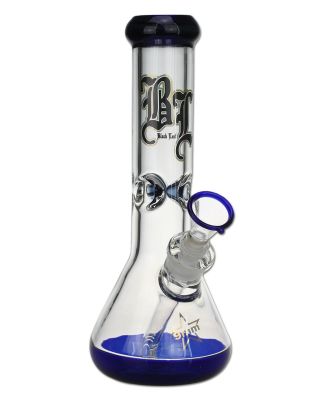 'Black Leaf' Glass Icebong blue 7mm