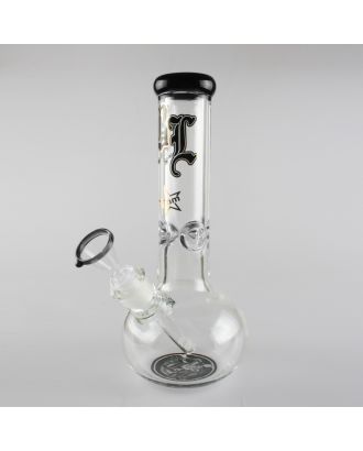 'BLACK LEAF' GLASS ICEBONG BLACK