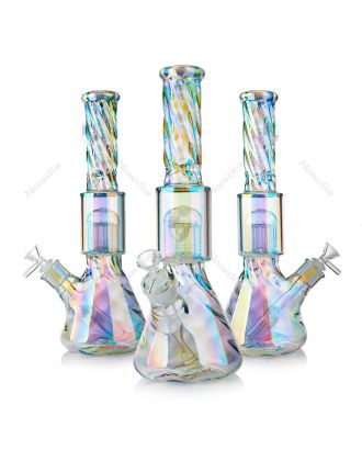 OLS RAINBOW TREE PERCOLATOR GLASS BONG 41CM