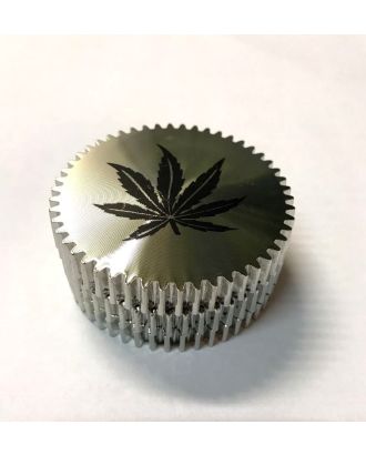 Metal Herb Grinder Leaf