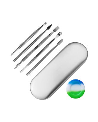 Scraper Tool Set with Silicone Jar