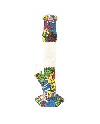 SILICONE BONG MEDIUM WITH PERCOLATOR 26CM