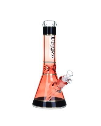 OLS Full Glass Bong 7mm Red Beaker