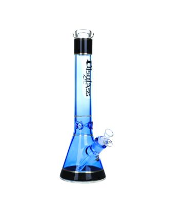 OLS FULL GLASS BONG 7MM TALL BLUE BEAKER