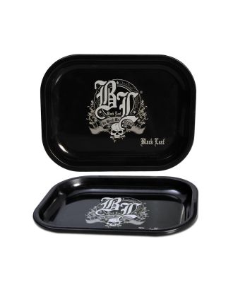 'Black Leaf' Metal Tray 