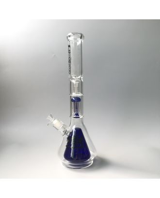 OLS 6-Arm Percolator Icebong With Double Bottle Blue