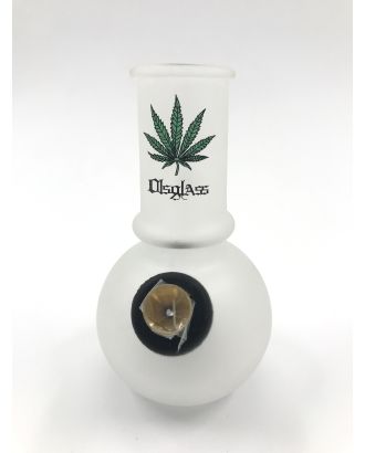 OLS Glass bong frosted waterpipe bonza