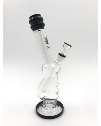 OLS FULL GLASS BONG HANDLE OF LIFE BK