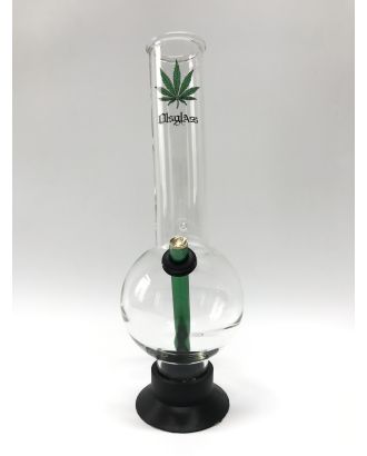 OLS RUBBER BASE GLASS BONG HURRICANE L