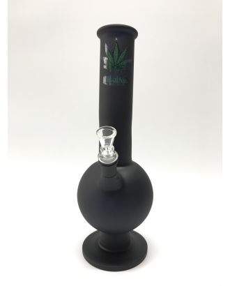 OLS FULL GLASS BUBBLER SANDBLAST BLACK