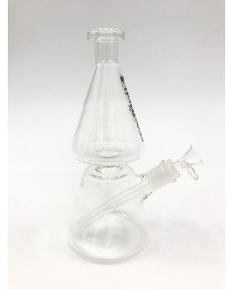 OLS Full Glass Percolator Bong Bubbled 250mm