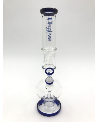 OLS ICE SLIDER BUBBLER Bong BLUE