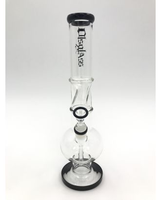 OLS ICE SLIDER BUBBLER Bong BLACK