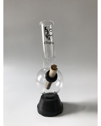 OLS RUBBER BASE GLASS BONG HURRICANE-MASK