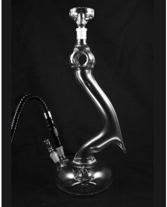 Glass on Glass Hookah Sculpted