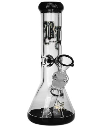 'Black Leaf' Glass Icebong black 7mm