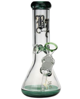 'Black Leaf' Glass Icebong green 7mm