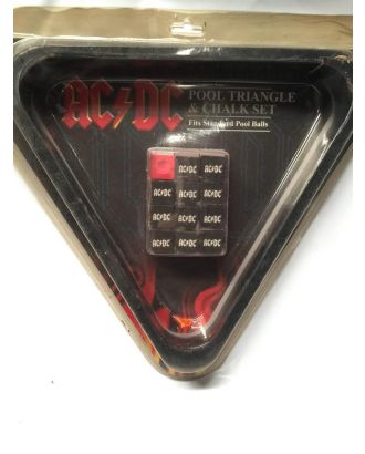 AC/DC Pool Triangle and Chalk Set