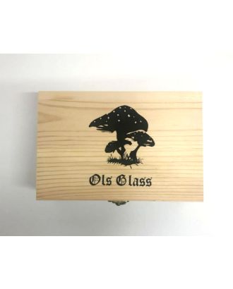 OLS MUSHROOMS WOODEN STORAGE BOX